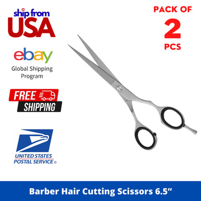 6.5''J2 Steel Barber Hair Cutting Scissors Professional Convex Edge Shear Ofset
