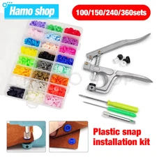 Pliers Kit T5 Resin Snaps Fastener Machine for DIY Sewing