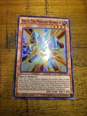 Delta the Magnet Warrior RATE-EN097 1st Edition Super Rare LP + BONUS