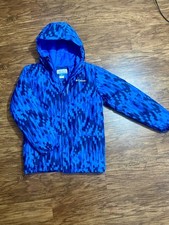 Columbia Boys Hooded Insulated Winter Jacket Blue Size M 10/12