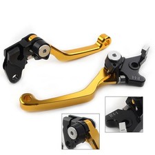 Pivot Dirt Clutch Brake Levers Fit Kawasaki KLX250 D-TRACKER 1993-1997 GOLD po