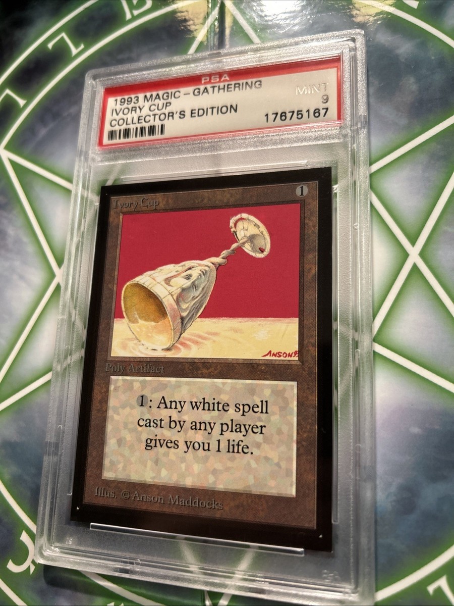 MTG: IVORY CUP 🔥PSA 9 MINT🔥COLLECTORS EDITION-1993 UNCOMMON | eBay