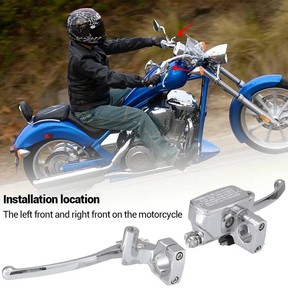 Cilindro maestro de freno delantero y embrague de 1" para Yamaha V Star 650 XVS650 1988-2007 EE. UU. Foto 4 de 4