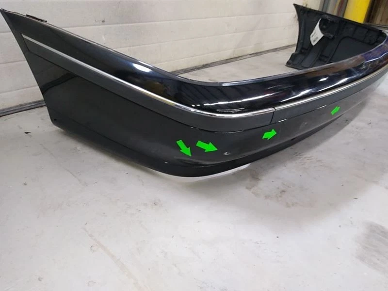 BMW 540i E39 Sedan Rear Bumper Cover Fits 1997 1998 1999 2000 2001 2002 2003 - Image 2 of 4