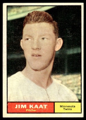 1961 Topps Ex Jim Kaat Minnesota Twins #63