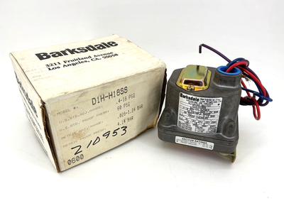 #ad New Barksdale D1H H18SS Pressure or Vacuum Actuated Switch Adj Range 0.4 18PSI $135.00