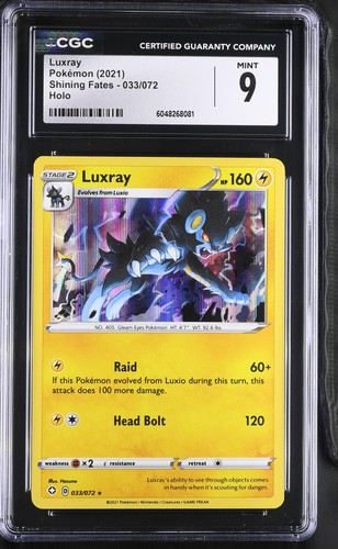 Luxray graded CGC 9 for sale on eBay