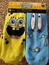 SpongeBob SquarePants 10 Pairs Low Cut Socks Dare to be Square NEW Nickelodeon