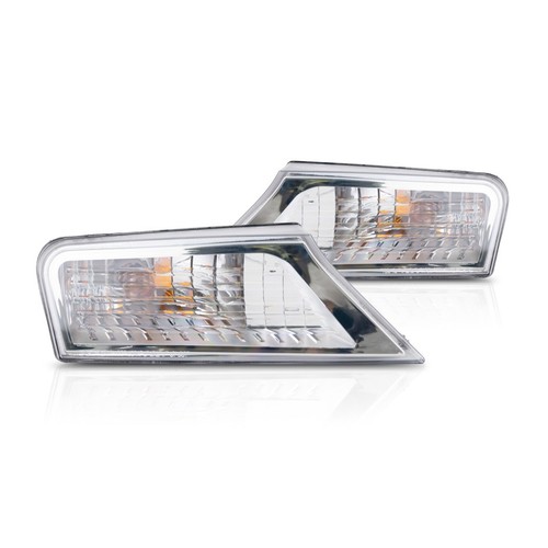 Pair Of Amber Front Side Marker Lights With Bulbs – Fits 2008–2012 Jeep Liberty – Direct Replacement