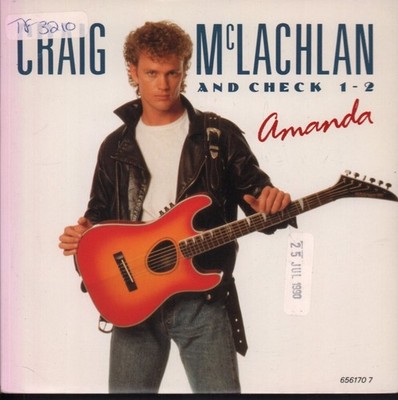 Craig McLachlan & Check 1-2 Amanda 7'' Vinyl UK Epic 1990 45 RPM