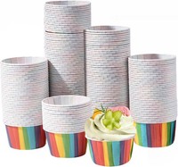 MuffinföRmchen Papier 200 StüCk Cupcake Formen Regenbogen BackzubehöR