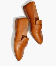 MADEWELL The Alex Loafer in Saddle Cognac Brown Leather Sz 7