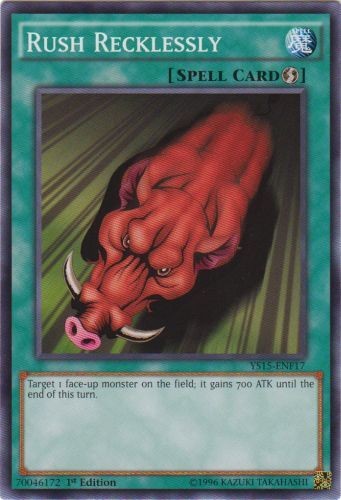 3 x Rush Recklessly - YS15-ENF17 - Common - 1st Edition Near Mint, English YGO