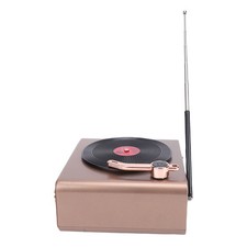 AM FM SW Radio Retro Bluetooth Speaker Rechargeable 1200mAh Battery Record AKNI