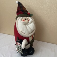 Holiday plush snowman with Snow Man , 19 inches high