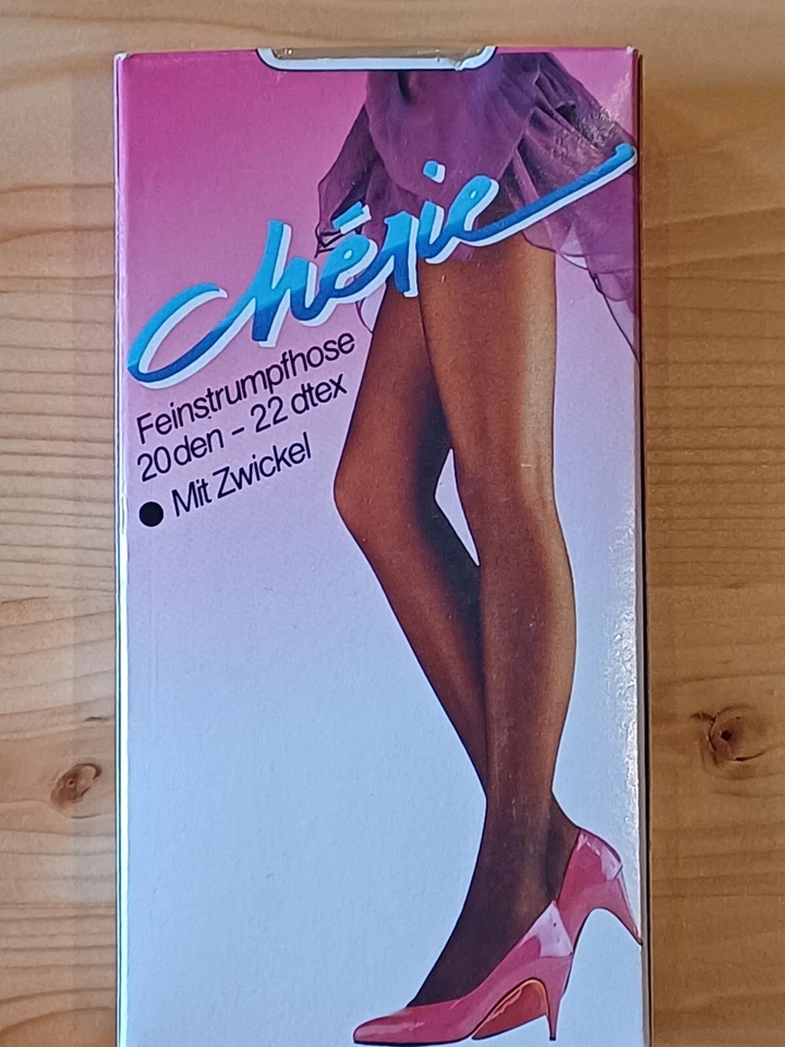 Cherie Fein Strumpfhose mit Zwickel Anthrazit Schwarz Gr. 36-40 20 DEN Neu OVP - Bild 2 von 3