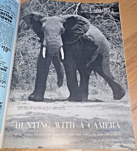 1958 CAMERA 35 Magazine - 35mm Cameras / Hunting / Circus / US 6th Fleet - Picture 3 of 12
