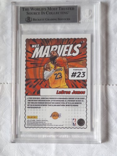 2023-24 Panini Donruss - Net Marvels #9 LeBron James BGS 8.5 - Picture 2 of 2