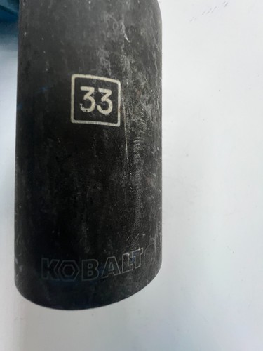 Kobalt 33mm, 1/2" Drive, 6 Point Deep Impact Socket Black 52048 - Picture 5 of 6