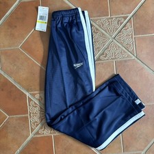 Kids Navy Blue White Striped Speedo Joggers Size M NWT