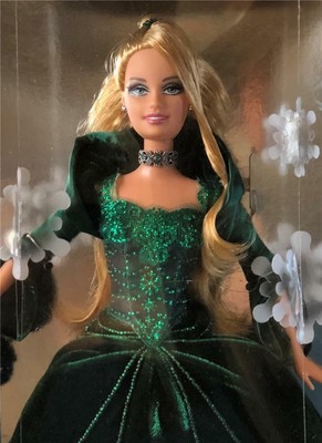 christmas barbie green dress