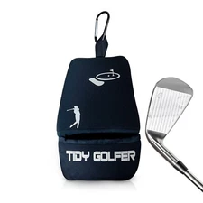 Tidy Golfer -Golf Club and Ball Cleaner, Iron Cleaner, Golf Ball Cleaner Pouch
