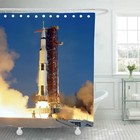 New Apollo Rocket Liftoff Shower Curtain