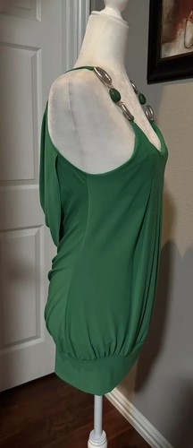 Vintage Y2K Jewel Straps Camisole grün hinten offen Damen Gr. L USA - Bild 12 von 24