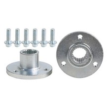 3 Stud 50mm 23T Spline Rear Axle Wheel Rim Hubs for 5" Go Kart Tire Drift Trike