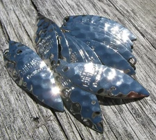 Size 3.5 Northland Silver Hex Willow Leaf Spinner Blade Lot of 35 A3+O