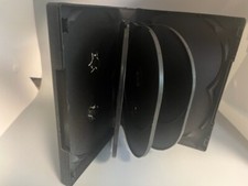 2 NEW GOOD QUALITY RARE 27MM MULTI-10 DVD CASES, BLACK, 27MMB10, FREE SHIPPING