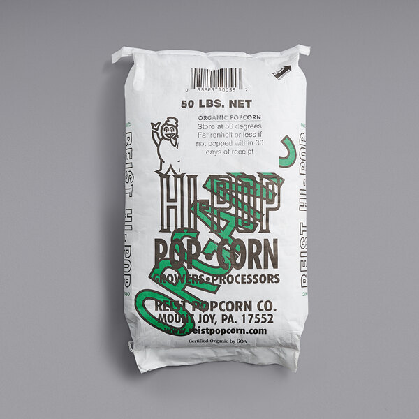 Reist 50 lb. HI-POP Organic Butterfly Popcorn Kernels, NON