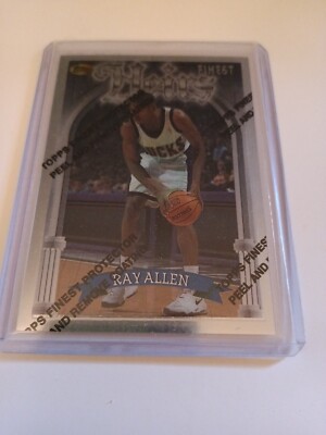 1996-97 Topps Finest Ray Allen Rookie Heirs w/Peel RC #252 HoF