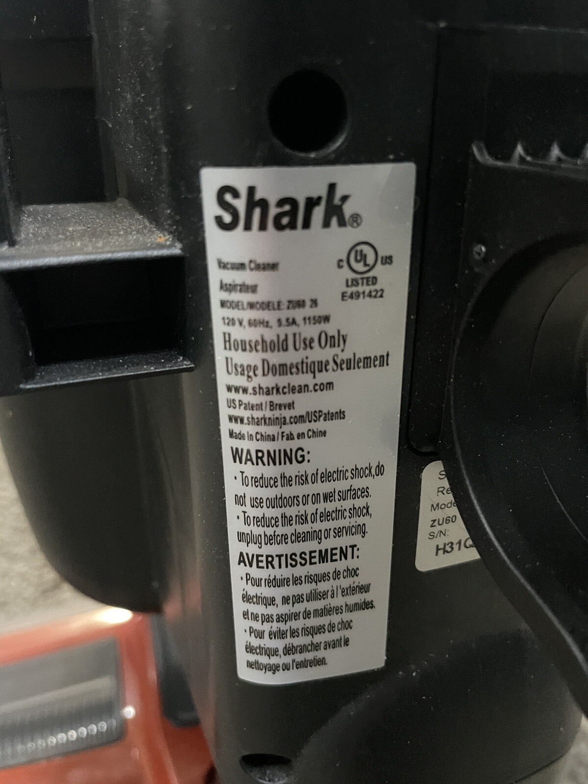 Shark Navigator SelfCleaning Brushroll Pet Upright Vacuum ZU60