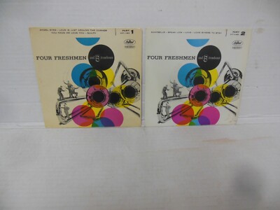 LOT of 2 nr mint FOUR FRESHMEN & 5 TROMBONES 45 rpm vinyl EPS uk imports