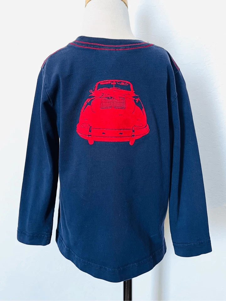 Camiseta Hanna Andersson Niños 4 (100) Gamuza Gráfica Coche Manga Larga COMPRA 2 OBTÉN 1 GRATIS Foto 3 de 4