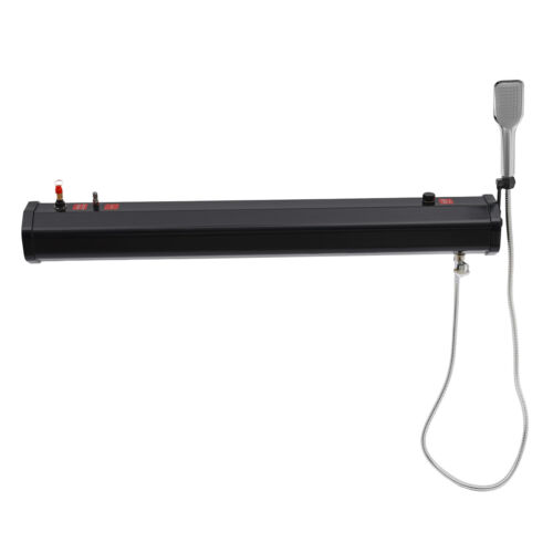 Black+Silver Portable Water Tank for Camping, Roof Rack Mount Road Shower - Picture 7 of 20