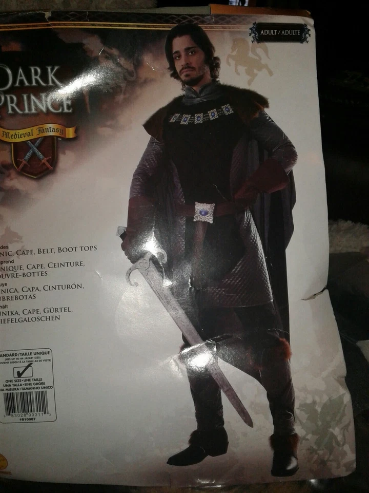 Fantasia Rubie's Masculina Deluxe Dark Prince TAM PADRÃO NOVA - Imagem 2 de 4