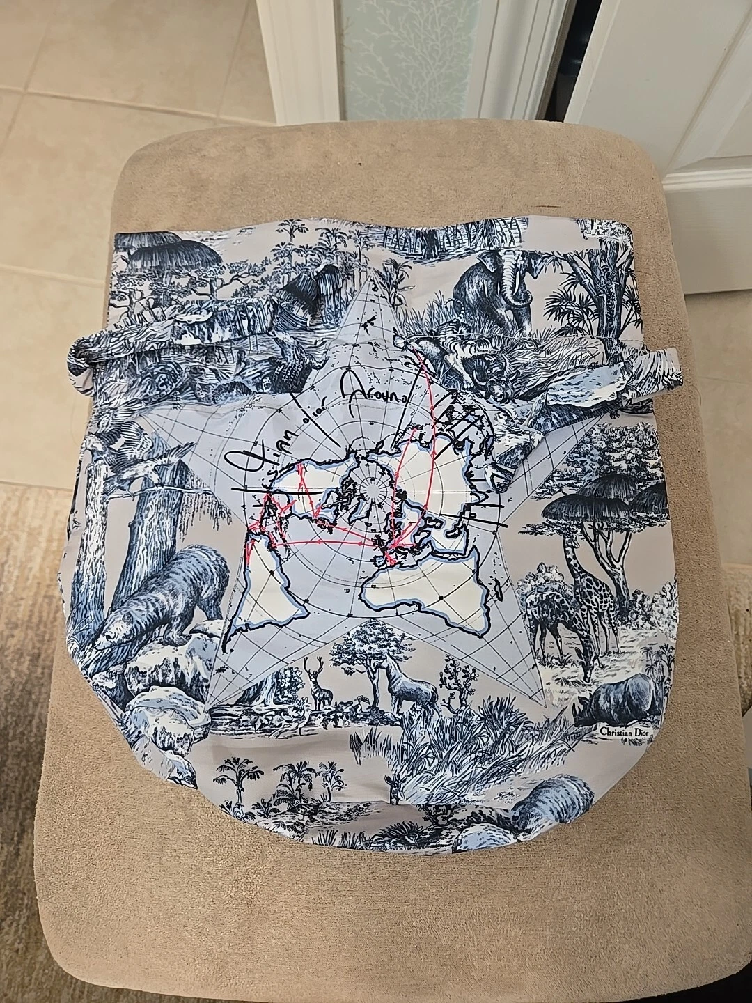 Pochette sac à cordes DIOR Autour du Monde