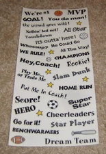 Me & My Big Ideas MAMBI Sticker ~ Sports Slang Words