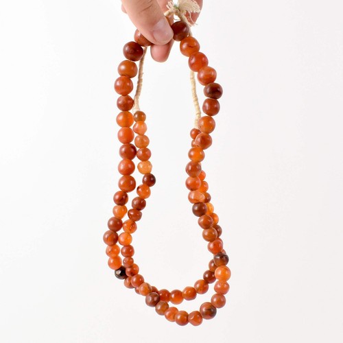 Carnelian Stone Trade Beads 32 Inch - Picture 9 of 9