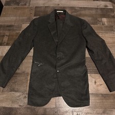 Ermenegildo Zegna "Zegna Silk" 2 Button Sport Coat Jacket Size 54R US 44R Gray