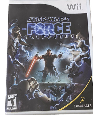 Star Wars The Force Unleashed Wii Nintendo game console T for Teen Lucas Arts 
