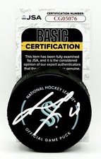 Jared McCann signed Seattle Kraken Official Game Puck autographed JSA COA