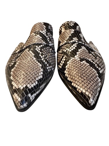 Franco Sarto A-Palmer Slides Mules Size 6.5M Faux Snakeskin Leather NWOT - Picture 10 of 12