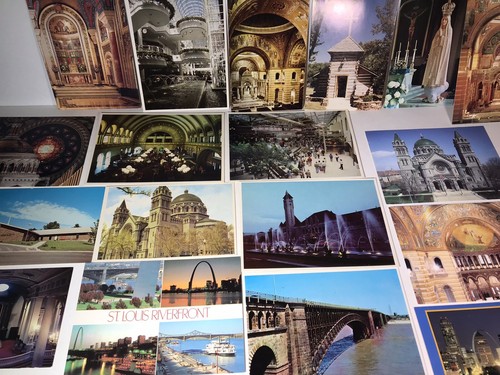 Postkarten Vintage Lot 22 Missouri St Louis Branson Cathedral Union Stat Fatima - Bild 6 von 12