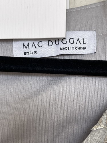 Mac Duggal Evening Gown Dress Size 16 Floral Embroidered Sequin Lace 67539 $698 - Picture 13 of 18