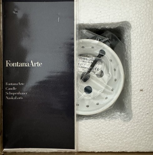Fontana Arte uovo Ei klein 2646/0 FontanaArte Uovo Tischleuchte weiß Design - Bild 8 von 8
