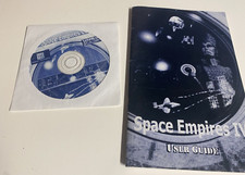 Space Empires IV  2000 CD-ROM Disc and User Manual Only Shrapnel Games