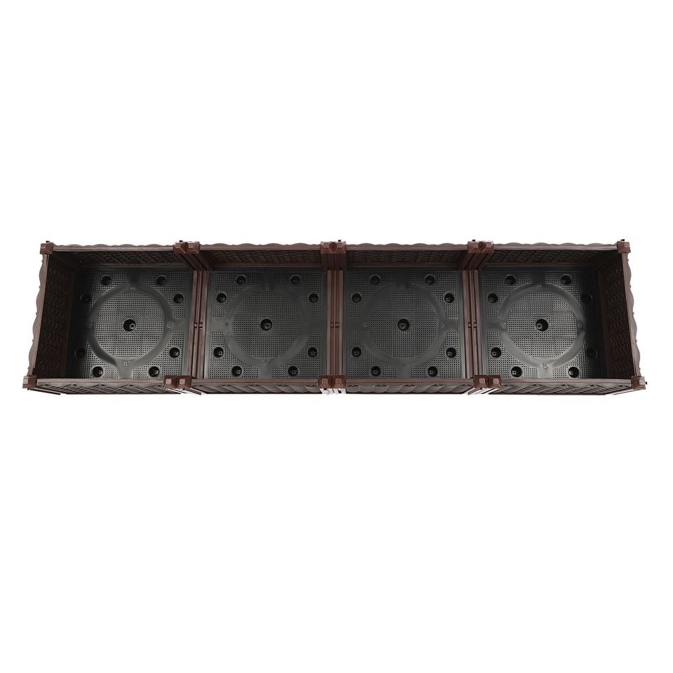 Large Planter Box Indoor/Outdoor Plastic Planter 156cm Raised Garden ...